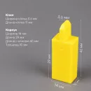 Клинья для гарнировки переднего капсюля клавиш, пластик желтый, 3,6 мм, 10 шт.